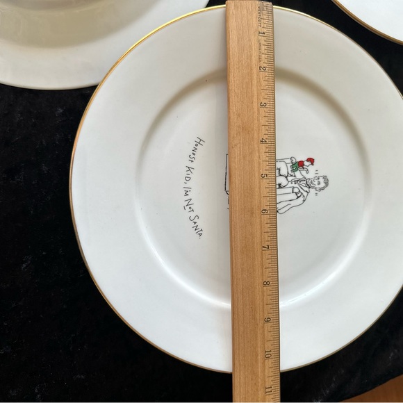 Humorous Christmas Plates - Set of Four - Picture 9 of 10